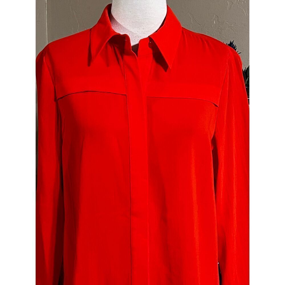 Per Se by Carlisle Long Sleeve Orange Shirt Dress Size 6